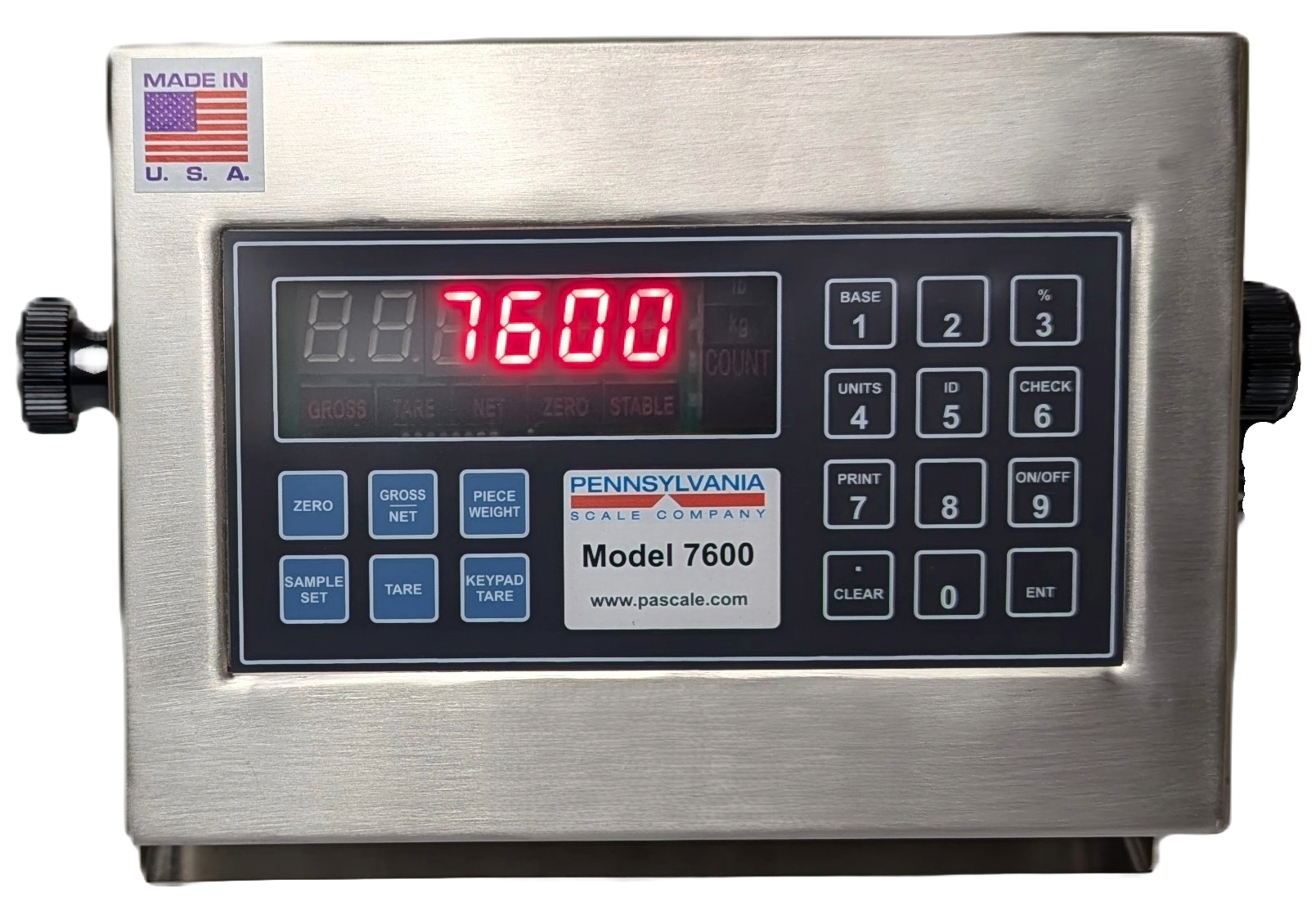 Pennsylvania SS6576-1616-500 WIFI – 16" X 16", 6500 Series Stainless Steel Wash Down Base, 7600/4 WD indicator and 18" SS Column with Wi-Fi option. Wireless ethernet communication with bulkhead mounted antenna, fully networked configurable. Includes software utility for setup and configuration - Image 7