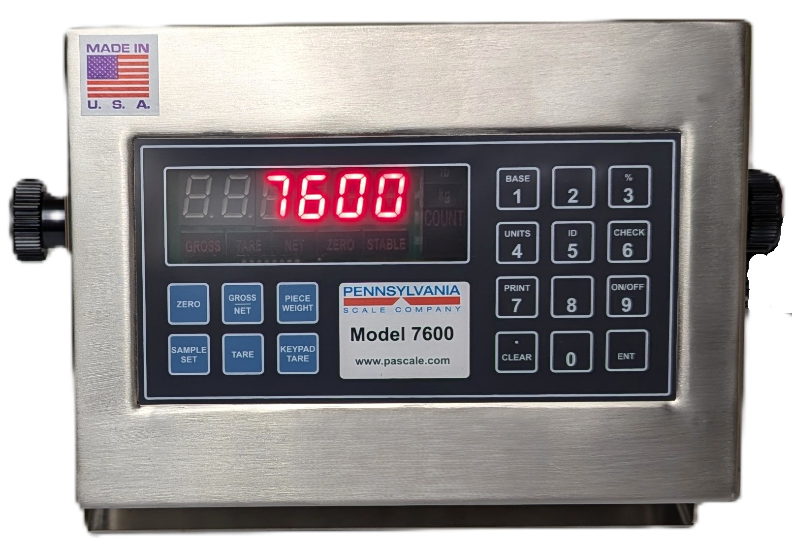 Pennsylvania SS6576-1616-500 WIFI – 16" X 16", 6500 Series Stainless Steel Wash Down Base, 7600/4 WD indicator and 18" SS Column with Wi-Fi option. Wireless ethernet communication with bulkhead mounted antenna, fully networked configurable. Includes software utility for setup and configuration - Image 6