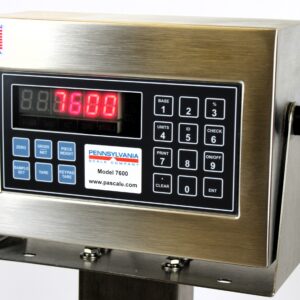 Pennsylvania SS6576-1616-500 WIFI – 16" X 16", 6500 Series Stainless Steel Wash Down Base, 7600/4 WD indicator and 18" SS Column with Wi-Fi option. Wireless ethernet communication with bulkhead mounted antenna, fully networked configurable. Includes software utility for setup and configuration
