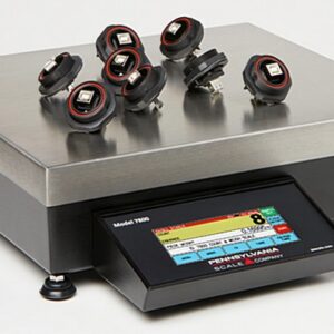Pennsylvania 7800 – 7800 Touchscreen digital weigh and count indicator. Diecast Aluminum enclosure with SS “U” mounting bracket