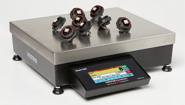 Pennsylvania 7800 – 7800 Touchscreen digital weigh and count indicator. Diecast Aluminum enclosure with SS “U” mounting bracket