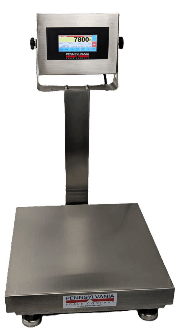 Pennsylvania SS7800MAX-1616-500 – 6500 Series Stainless Steel Wash Down Base, 7800MAX indicator and 18" SS Column, 16" X 16" - Image 3