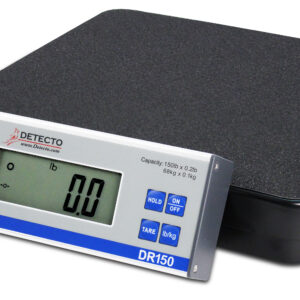 Receiving Scale, Electronic, 12" x 12", 150 Lb Capacity, Mild Steel