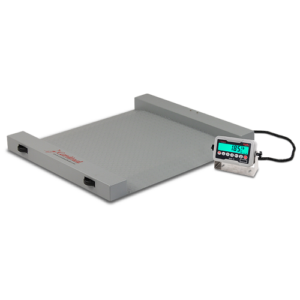 Floor Scale, Electronic, Portable, 40.5" X 32.5", 1,000 Lb Capacity, Mild Steel, 185B-DB9 Indicator